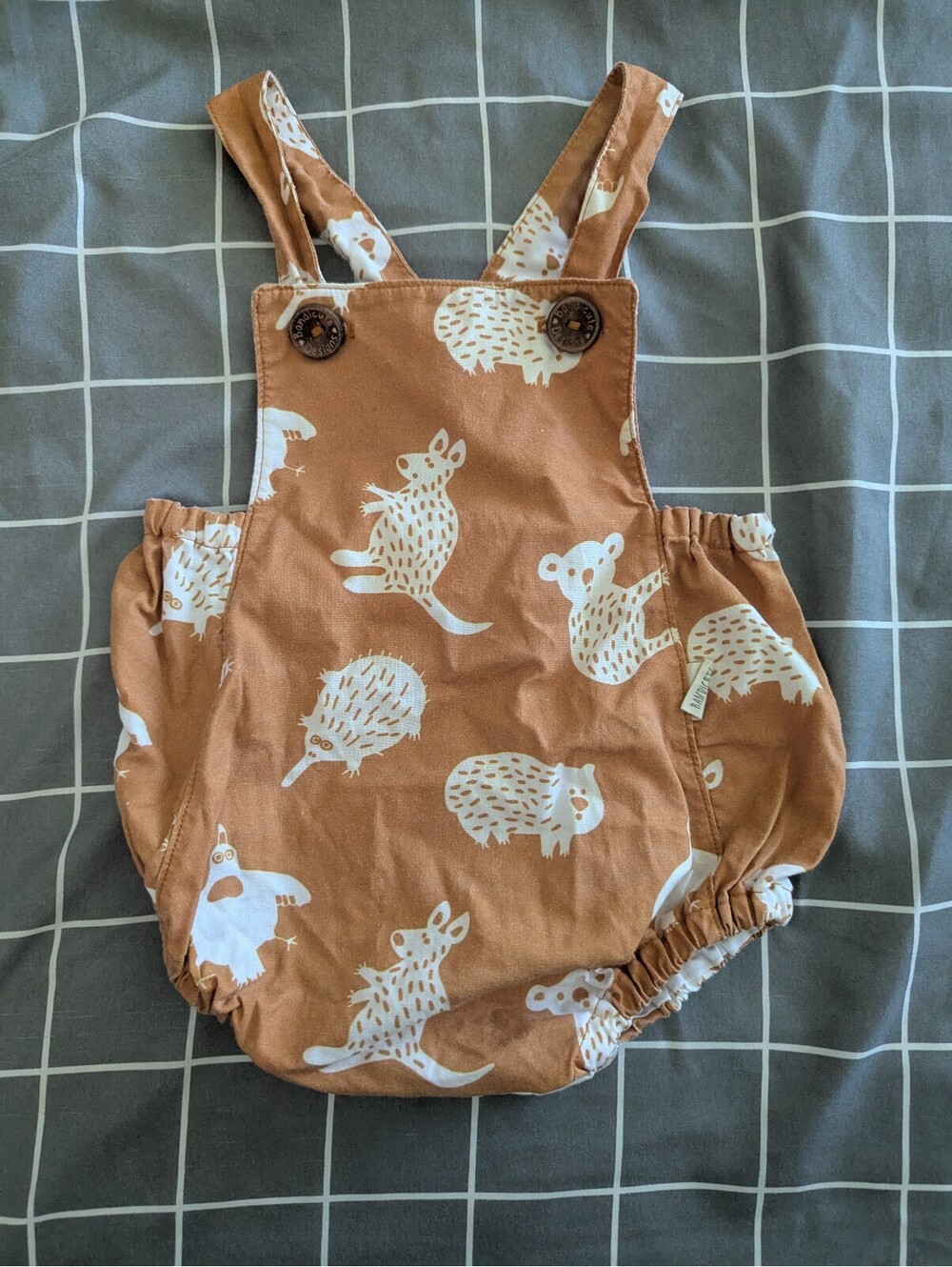 Small shop Australian animals bubble romper